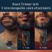 King C. Gillette Cordless Beard Trimmer Kit for Men - 3 Combs, Cleaning Brush, Charger, Travel Bag - BLUE - Buy Online on GoSupps.com