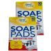 Soap Pads Heavy Duty Steel Wool Scrubbers (2 Boxes of 10-20 Pads Total)