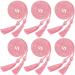 6 Pieces Graduation Cords Rope Belt Honor Cords Graduation Ceremonies Honors Cords Long Tassel for Graduation Photos Parties Activities (Pink)