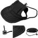 Premium Black XL Dog Baseball Cap with Ear Holes - Sun Protection Hat for Pets | Stylish & Comfortable Dog Sports Hat - Buy Online on GoSupps.com