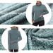 Soneven Women's Running Fleece Sweatshirt Cowl Neck Pullover with Thumb Holes and Neck Gaiter - Teal (Large) - Buy Online on GoSupps.com