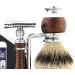 Top Class Men's Shaving Set | Silver Tip Badger Brush DE Safety Razor Dual Stand Bowl & Soap - Premium Grooming Essentials - Buy Online on GoSupps.com