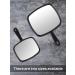 Gladmart Square Black Hand Mirror with Handle - Ideal for Salon, Barber, and Hairdressing (9 x 12.4 inches) - Buy Online on GoSupps.com
