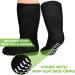 Extra Wide Non-Slip Cast Socks for Swollen Feet - 4 Pairs Black with Grips | Diabetic Edema & Hospital Socks for 30'' Stretch | Bariatric Oversized Socks - Buy Online on GoSupps.com