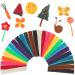 UPINS Wax Craft Sticks for Kids Bulk 1500Pcs Bendable Sticky Wax Yarn Sticks in 13 Colors with Storage Bag for Kids Child Adults DIY Art Supplies