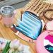 Shop Beautiful Cow & Strawberry Napkin Storage Bag - Portable Menstrual Cup Bag for Women Girls & Teens - International Shipping Available - Buy Online on GoSupps.com