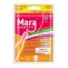 Interdental brushes orange by Mara Expert |0.45 mm ISO 1 fine |12 + 2 tooth tooth cleaning brushes for interdental spaces |With peppermint taste orange (0.45 mm) 14 pieces (1 pack)