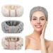 3 Pack Spa Headbands Microfiber Headbands SkinCare Headbands Face Wash Headband Face Washing Headband Facial Headband Makeup Headband Towel Headbands for Women for Washing Face(White, Gray, Khaki)