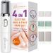 Own Harmony Electric Nail Buffer and Shine Kit for Natural Nails: Manicure Pedicure Tools with Callus Remover Foot Care  Best Electronic Mani Pedi Polisher Set to Buff  Polish  File Thick Toenails Ivory