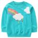 Girls Sweatshirt for Kids Cotton Top Casual Jumper Girl T Shirt Toddler Clothes Long Sleeve Pullover Age 1-12 Years 3-4 Years Rainbow