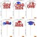 Rsstarxi 24 Pack Class of 2024 Cupcake Toppers 2024 Graduation Food Appetizer Picks 2024 Congrats Grad Cap Done Diploma Cupcake Picks for 2024 Graduation Theme Party Cake Decorations Red Blue - Buy Online on GoSupps.com