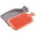 Pearl rubber heat bottles: XL heat bottle 1.1 liters including fluffy coral fleece cover (warm-up water bottle rubber heat flake hose)