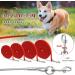 Waterproof Drag Line for Dogs | Chew Proof Tie-Out 3-30m | Durable Training Leash for All Sizes - Red 15m - Buy Online on GoSupps.com