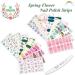 JERCLITY Flower Nail Polish Strips - 16 Sheets Spring Nail Wraps with Nail File | Self-Adhesive Flamingo & Bird Nail Stickers for Women & Kids | Manicure Kit for DIY Nail Art - Buy Online on GoSupps.com