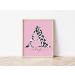 Personalised Initial Name Print | Leopard Print Nursery Wall Art | Kids Room Prints A4 - The Little Party Company - Buy Online on GoSupps.com