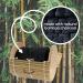 Buy BambooMN Granulated Bamboo Charcoal Odor Absorber Bag - Decorative 4" Brown Cylinder 2 Sets - Natural Odor Eliminator for Home & Travel - Buy Online on GoSupps.com