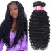 20 Deep Wave Brazilian Human Hair Bundle | 10A Unprocessed Virgin Weave | Natural Black Color | Wavy & Wet | Double Weft Extension - Buy Online on GoSupps.com