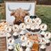 36Pcs Highland Cow Cupcake Toppers Blue for Boys Highland Cow Baby Shower Decorations Highland Cow Birthday Party Supplies - Buy Online on GoSupps.com