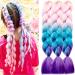 LDMY 24-Inch Jumbo Braids Extensions - 6pcs Pack Synthetic Ombre Braiding Hair for African Women - 100g Each - Buy Online on GoSupps.com
