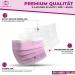 Charlemain 50x Pink Medical Face Masks - EN 14683 Type IIR BFE 99.9% 3-Layer Latex-Free Mouth-Nose Protection | International Shipping - Buy Online on GoSupps.com