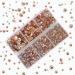 4000Pcs Mixed Size Champagne Hot Fix Round Crystals | Glass Stones Hotfix Rhinestones - Buy Online on GoSupps.com