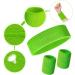 80s Neon Sweatbands Set - 24 Pieces: 8 Headbands, 16 Wristbands - Elastic Athletic Bands for Man Woman - Bright Colors - 80s Party Bulk Pack - Buy Online on GoSupps.com