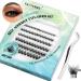 Self Adhesive Eyelashes Reusable 72PCS Cluster Lashes DIY Lash Extension Kit Individual Lashes Kit 10-16mm D Curl Eyelashes with Glue Adhesive No Glue Needed Eyelash Clusters Kit by GEMERRY(A03-Kit) Z-KIT A03