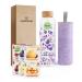 Waterdrop Gift Set 600 ml Glass Bottle Leak-Proof and Compatible with Sparkling Water 18 Sugar Free Drinking Cubes Chris