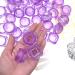 JZK 40 Pack of Purple Transparent 3ml Cosmetic Jars - Perfect for Creams Lip Balm & Travel - Buy Online on GoSupps.com