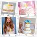 16 Pieces Baptism Cake Toppers Crossing Cupcake Toppers Gold Mirror Acrylic Cake Topper Baptism Decor Christian Decorations (Classic Style) - Buy Online on GoSupps.com