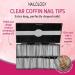 Clear Coffin Nail Tips - Extra Long Acrylic False Nails | Nailology 420-pc Fake Nail Extension Set - Buy Online on GoSupps.com
