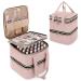 YARWO Nail Polish Organizer Case - Holds 72 Bottles - Dusty Rose - Detachable Storage Bag - for Nail Polishes and Nail Art Tools - Bag Only Patent Pending - Buy Online on GoSupps.com