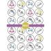 PRECUT Cute Unicorns Edible Cupcake Toppers - Unicorns Theme Premium Thickness SWEETENED VANILLA - wafer card disc cake decorations (Pack of 12) - Buy Online on GoSupps.com