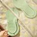 UK Eva Disposable Foldable Flip Flops Pedicure Slippers Anti-Slip Spa Slippers for Salon EVA Foam Sandals for Women and Men 6.5 UK A01 Green - Buy Online on GoSupps.com