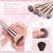 14-Piece Champagne Gold Professional Makeup Brush Set - Premium Synthetic with Case for Foundation, Blush & Eyeshadow - Buy Online on GoSupps.com
