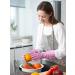 LANON Wahoo Skin-Friendly Dishwashing Gloves - Reusable Non-Slip Mauve Large (Pack of 1) - Cotton Flocked Liner - Kitchen Cleaning Gloves - Buy Online on GoSupps.com