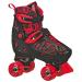 Roller Derby Track Star Adjustable Roller Skates for Beginners, Boys & Girls Black/Red Large (3-6)