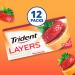 Trident Layers Strawberry & Citrus Sugar Free Gum - 12 Packs, 14 Pieces Each - Buy Online on GoSupps.com