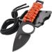 CRKT Capflying Knife EDC | Solid Blade Drop Point Knife with Black Stonewash | Orange Handle with Wrapped Cord | International Shipping Available - Buy Online on GoSupps.com