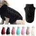 Famkit dog sweater turtleneck fashionable warm for outdoor area only for small or medium-sized dogs size L black L (fit for 8.8-1lb) black