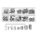 Mandala Crafts Ribbon Clamps for Jewelry Making   Ribbon End Crimps - Fold Over Pinch Crimp Ends Ribbon Clasps for Bookmark Pinch Bracelet Choker Necklace 240 PCs 6mm 8mm 10mm Stainless Steel Stainless Steel 6mm 8mm 10mm