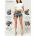 Conceited High Waisted Flowy Shorts with Pockets, 4-Way Stretch - 4 Inseam Harem Style for Women (Fleur S-M) - Buy Online on GoSupps.com