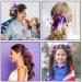 Retrowavy 8 Pcs American Hair Ties: White & Blue Patriotic Scrunchies for Women | 4th of July Ponytail Holders & Independence Day Party Accessories - Buy Online on GoSupps.com