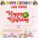 Seyal Watermelon Happy Birthday Cake Topper - Buy Online on GoSupps.com