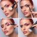 Jessup 10pcs Black Makeup Brush Set - Professional Brushes with Natural Synthetic Hair for Foundation, Blending, Blush, Concealer, Eyeshadow, Eyebrow, Eyeliner - T323 - Buy Online on GoSupps.com
