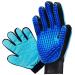 iQ-Pet grooming glove | 2 sides: rubber + microfiber