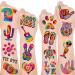 Tie Dye Party Favor 192PCS Tie Dye Temporary Tattoos Stickers 16 Sheet Body Art Fake Tattoos for Tie Dye Birthday Party Decorations supplies for Kids Boys Girls Carnival Rewards