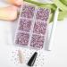 Beadsland 7200PC Flatback Rhinestones - Clear Crystal Stones for Nail Art & Crafts Mixed Sizes SS3-SS10 Includes Wax Pencil Kit - Light Pink - Buy Online on GoSupps.com