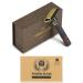 VIKINGS BLADE Adjustable Double Edge Safety Razor - The Emperor MEIJI | Solid Brass | Short & Fat Handle | Butterfly Twist-To-Open | Eco Friendly | Luxury Case - Smooth, Close, Clean Shaving - Buy Online on GoSupps.com