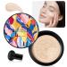 FRDUGA Air Cushion CC Cream BB Cream Foundation Mushroom Head Air Cushion CC Cream, Moisturizing Concealer, Makeup Long Lasting Matte,Easy to Apply (Natural)